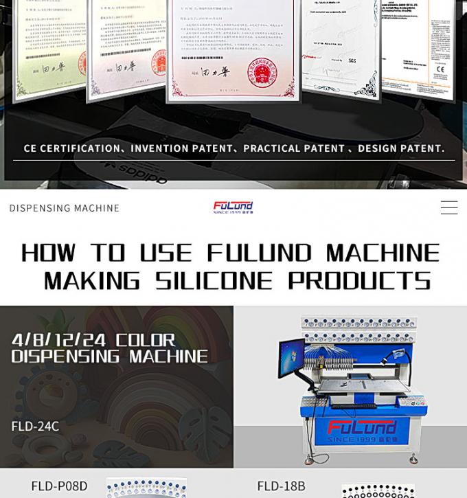 máquina da marca registrada do silicone